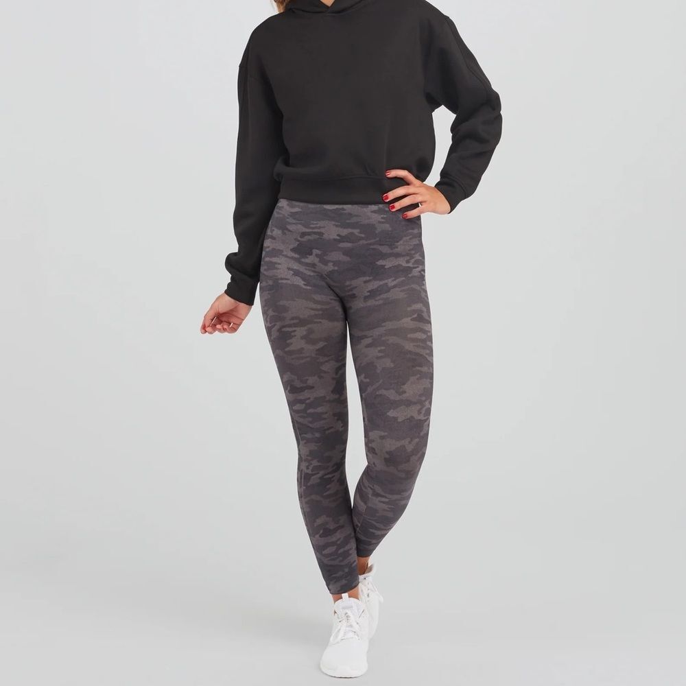 Spanx Look At Me Now Heather Camo Seamless High Rise Leggings‎ Size Medium